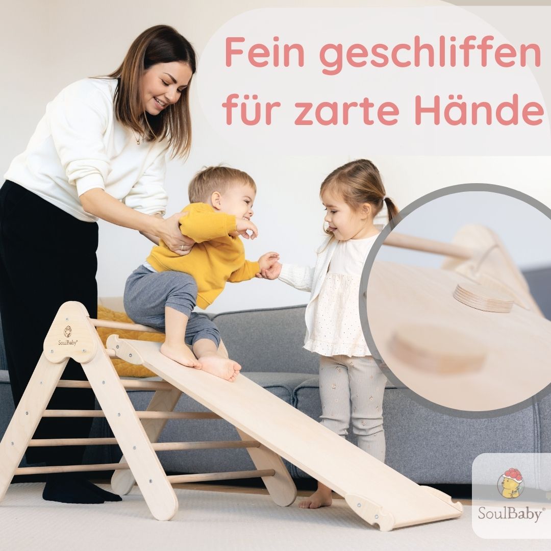 SOULBABY® Kletterdreieck mit Rutsche von Joyfill - Joyfill