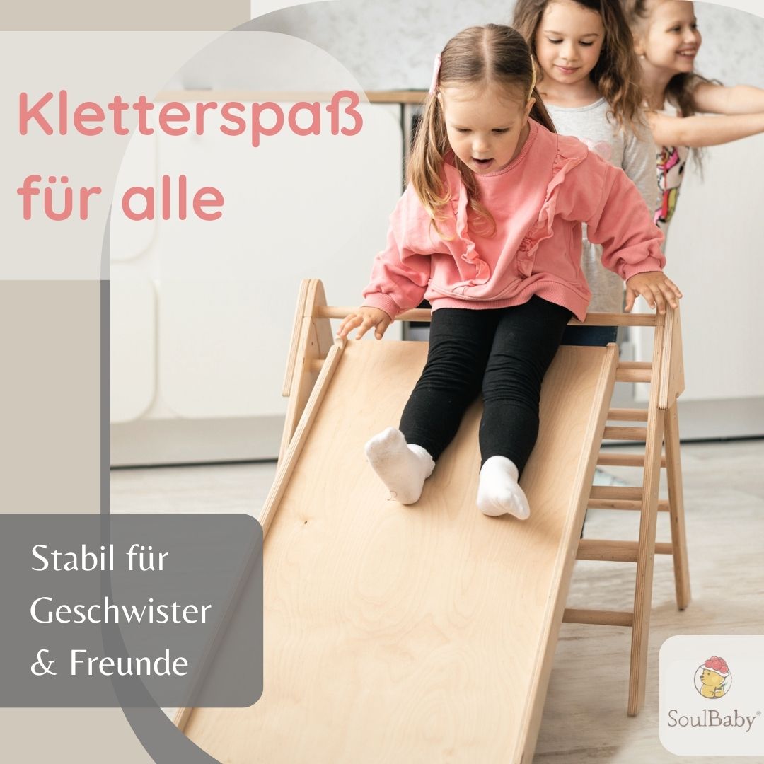SOULBABY® Kletterdreieck mit Rutsche von Joyfill - Joyfill