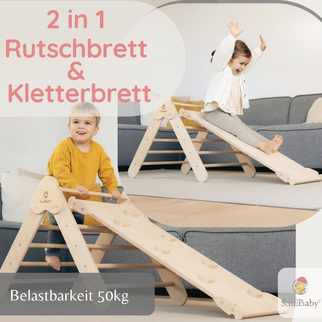 SOULBABY® Kletterdreieck mit Rutsche von Joyfill - Joyfill