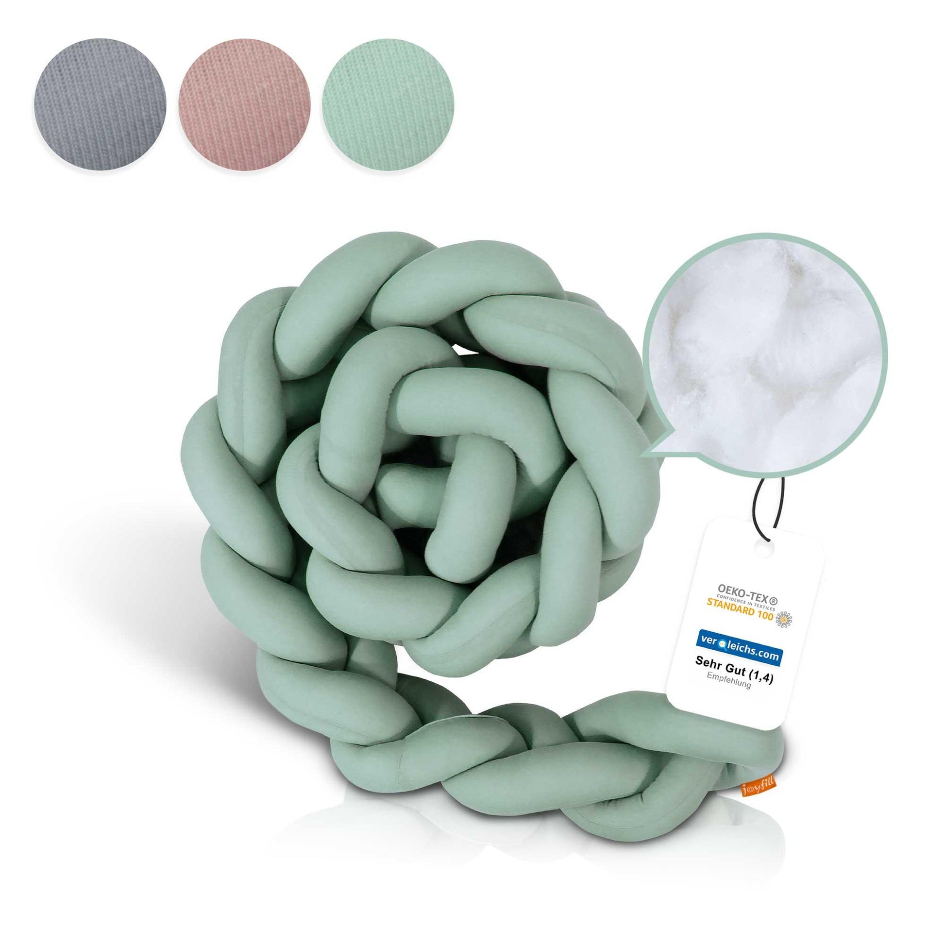 Bettumrandung - Geflochtene Nestchenschlange 300cm - Joyfill