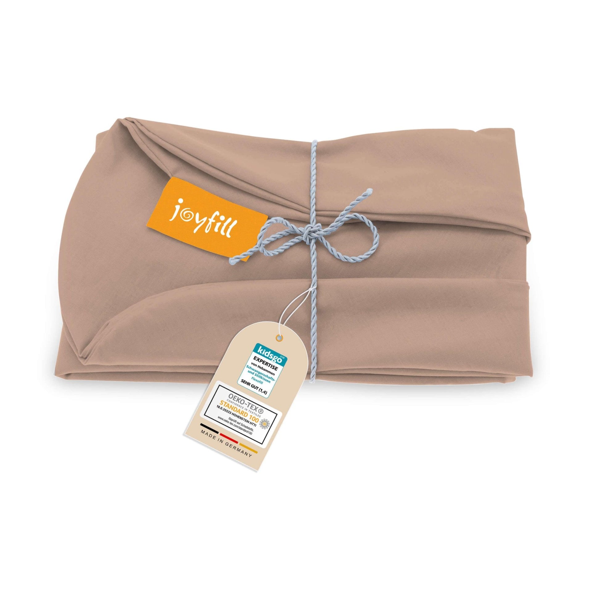 JOYFILL® Premium Kinder Sitzsack 90L Ersatzbezug - 100% uni kbA Baumwolle - Joyfill
