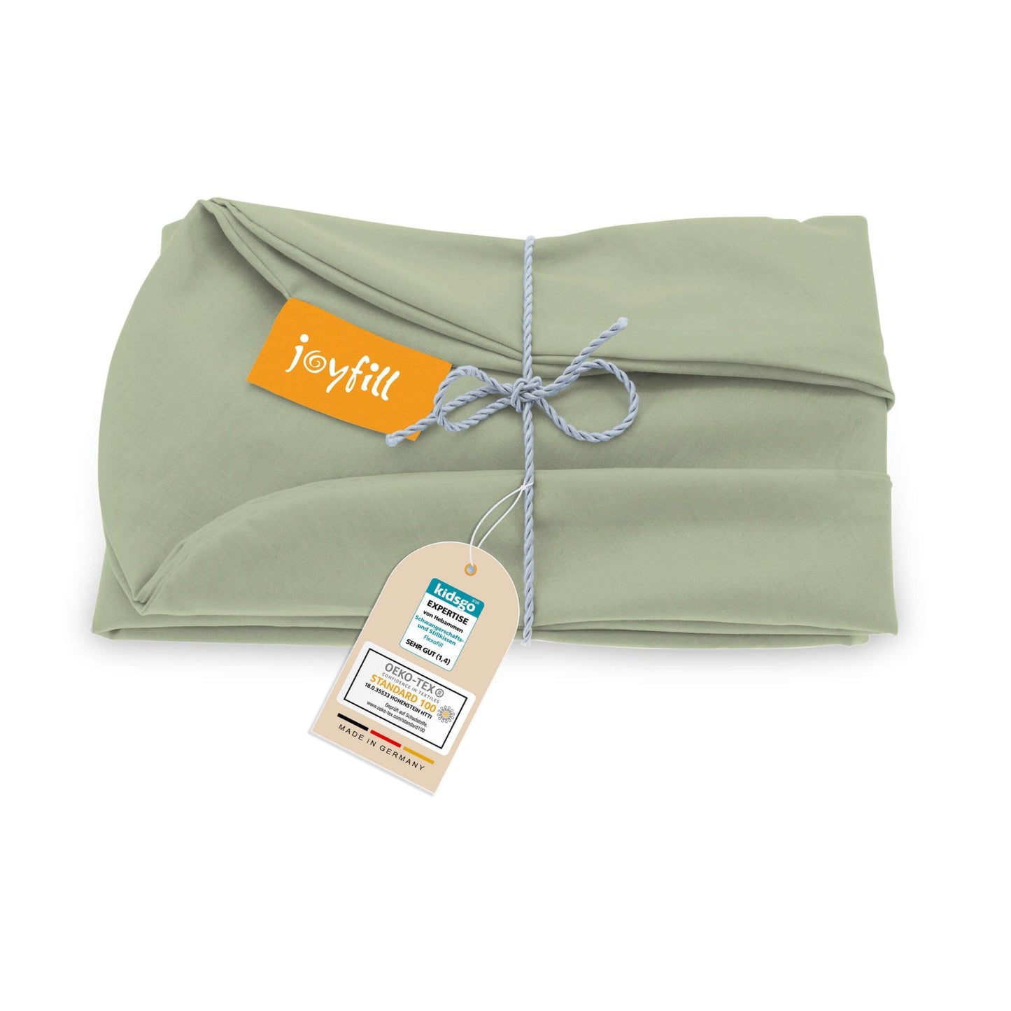 JOYFILL® Premium Kinder Sitzsack 90L Ersatzbezug - 100% uni kbA Baumwolle - Joyfill