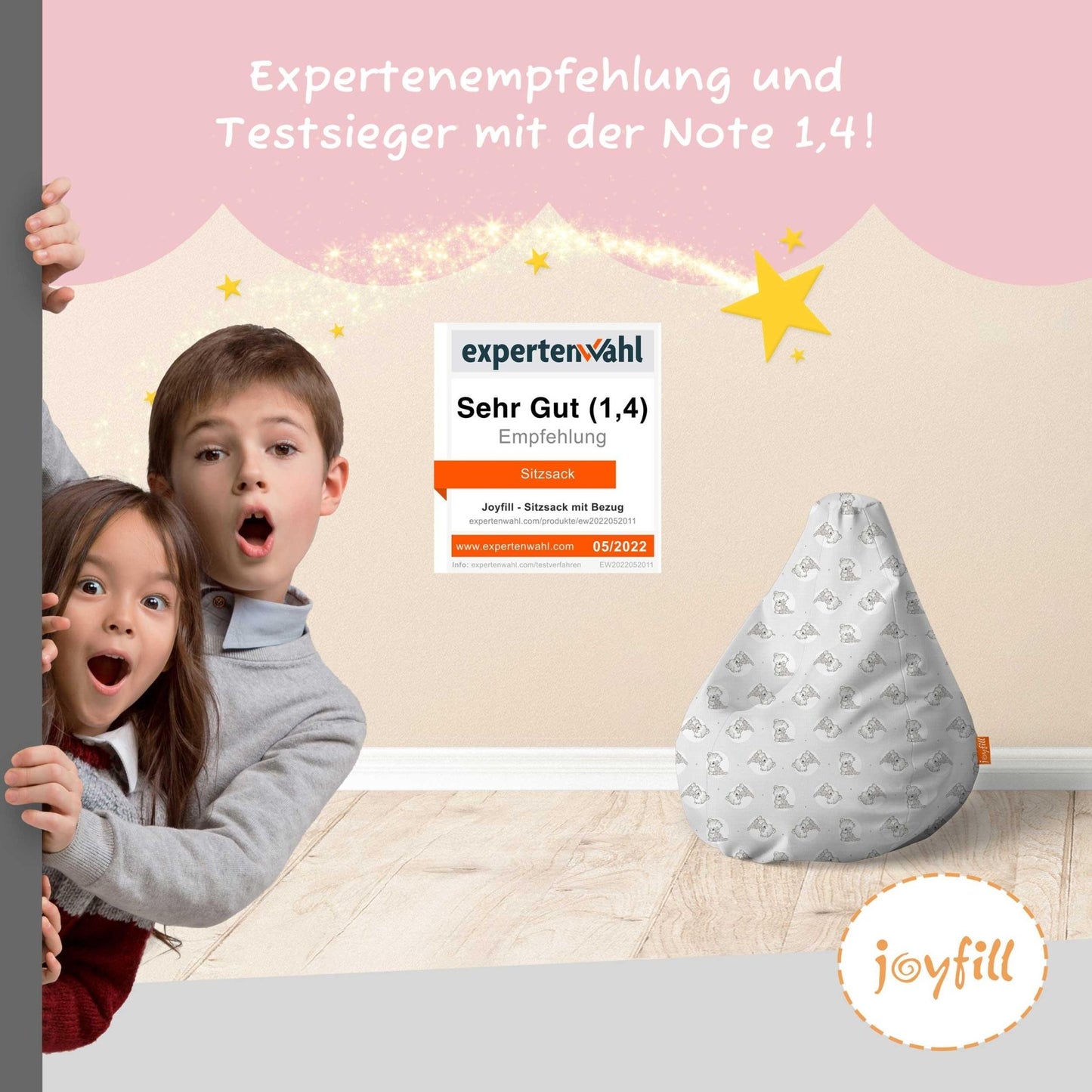 Sitzsack für Kinder (EPS gefüllt | 90L) - Joyfill