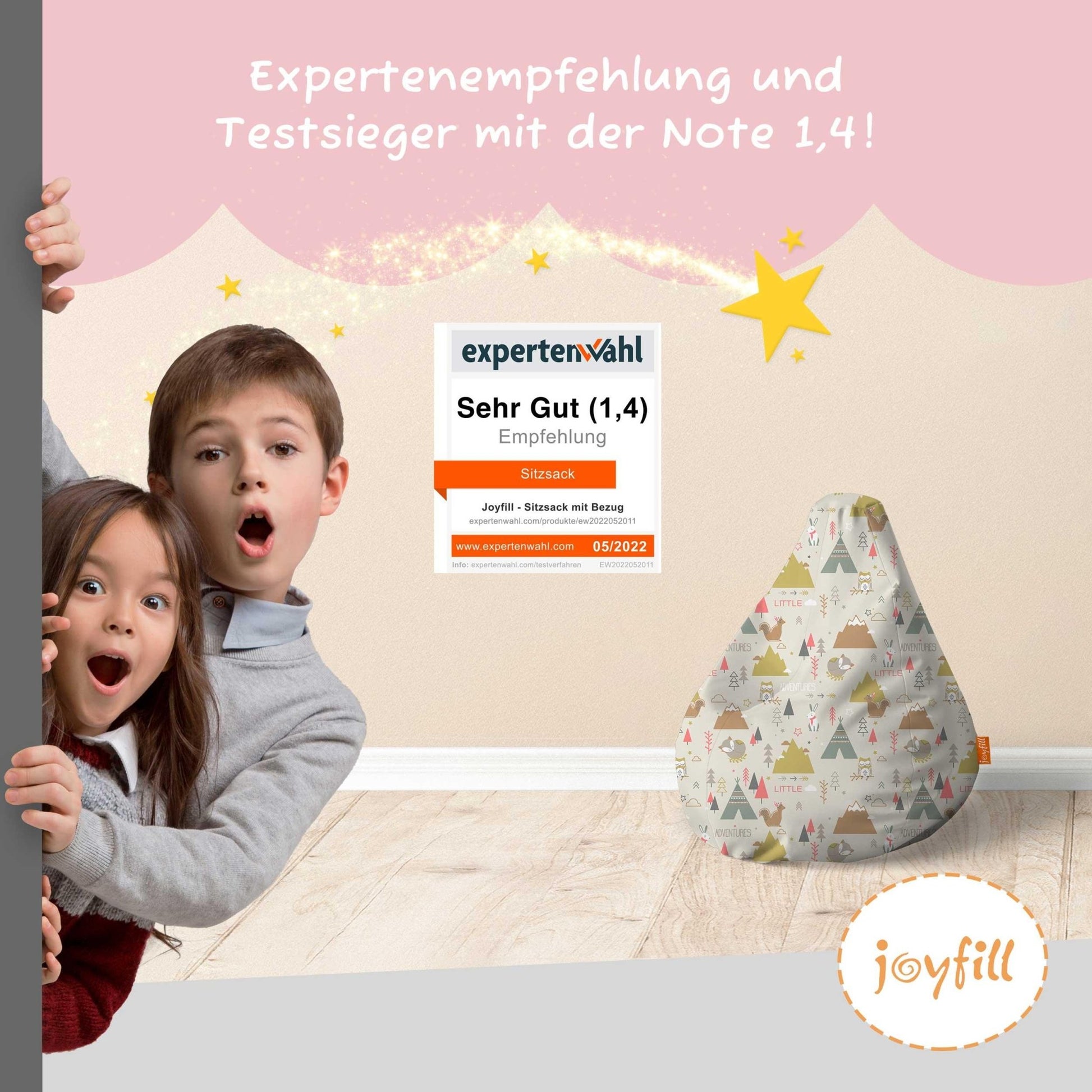 Sitzsack für Kinder (EPS gefüllt | 90L) - Joyfill