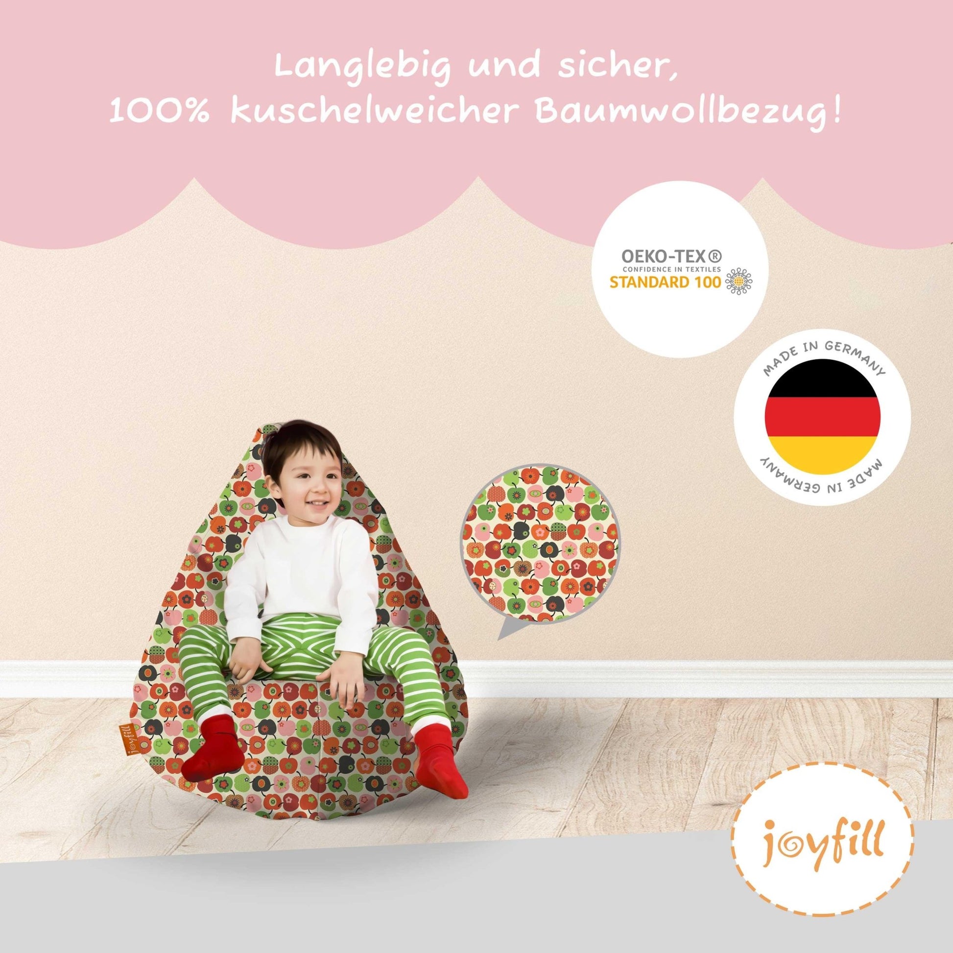 Sitzsack für Kinder (EPS gefüllt | 90L) - Joyfill